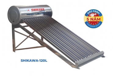 Máy Nước Nóng Năng Lượng Mặt Trời Ống Chân Không SHIKAWA-120L